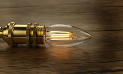 Фото4 SLL E27-C35-5W - LED лампа филамент, 5W, тип С35, цоколь E27, свеча