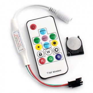 Фото1 LT-CTR80 - RGB Контроллер, mini Smart strip, 6А, + Пульт ДУ 14 кнопок