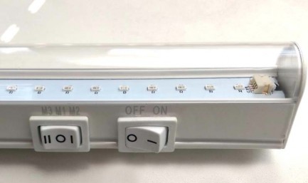 Фото3 Sunwhite 3x-mode 584mm - Настенный LED фитосветильник Sunwhite, 3 режима, длина 584 мм