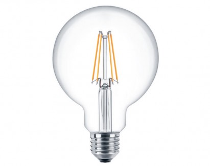Фото1 SLL E27-G95-4W - LED лампа филамент, 4W, тип G95, цоколь E27, круглая шарообразная