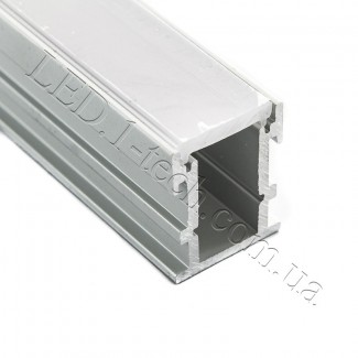 Фото1 Профиль алюминиевый №28 для светодиодных лент встраиваемый в пол 21х26мм (комплект)
