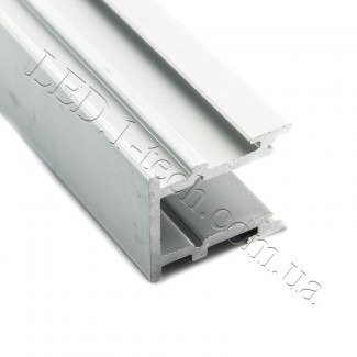 Фото2 Профиль алюминиевый №28 для светодиодных лент встраиваемый в пол 21х26мм (комплект)