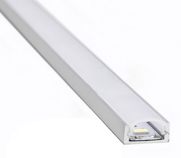 Фото1 ПФ №18 НПМ - алюминиевый LED профиль, профиль + рассеиватель