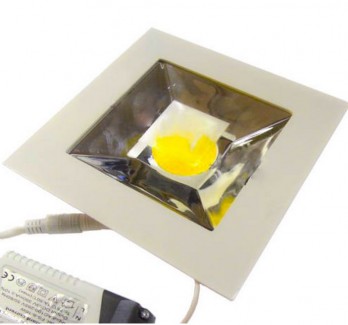 Фото2 454/. Светильник светодиодный потолочный, квадрат врезной, Down Light COB, 10W, 155 мм