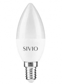 Фото1 SIV-E14-C37-..W-..00K Светодиодные лампы C37 с цоколем E14, 220В SIVIO