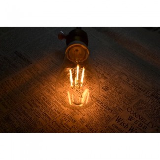 Фото7 SLL E27-ST64-4W - LED лампа филамент, 4W, тип ST64, цоколь E27, вытянутая лампа Эдисона