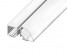 мини фото2 LED-профиль ЛСУ для лент угловой, вн.ширина 13,15 мм, размеры 15,3*20,2*2000 мм (стекло-рассеиватель поставляется отдельно)