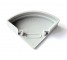 мини фото1 ЗСУК - Торцевая пластиковая заглушка полукруглая для углового LED профиля серии ЛС, цвет - серый