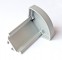 мини фото3 ЗСУК - Торцевая пластиковая заглушка полукруглая для углового LED профиля серии ЛС, цвет - серый