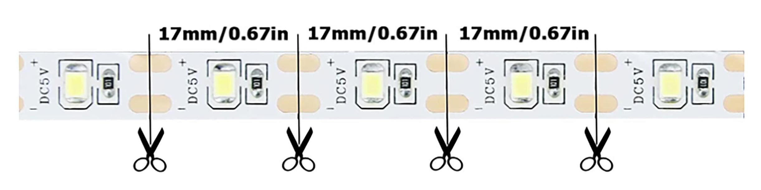 Схема модулей LED-ленты KS5283560cwusb8mm 